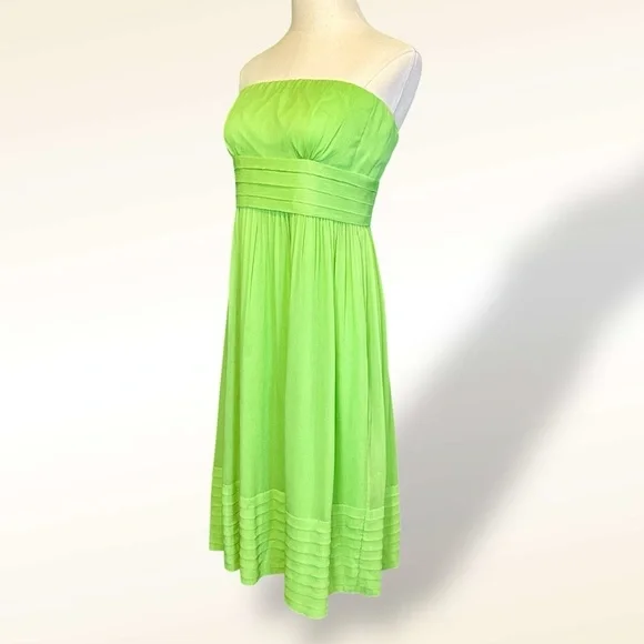 J. Crew ‘Juliet’ Strapless A-Line 100% Silk Special Occasion Y2K Dress Size 6